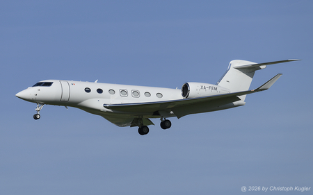 Gulfstream G600 (GVII) | XA-FEM | untitled  |  This Gulfstream G600 is seen here arriving from Morristown, NJ with a delay of 2.5 hours. | Z&UUML;RICH (LSZH/ZRH) 21.05.2026