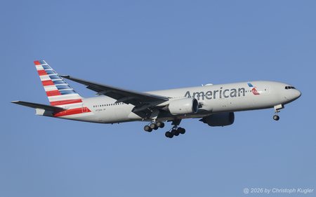 Boeing 777-223ER | N778AN | American Airlines  |  This Boeing 777-200 of American Airlines is seen here operating flight AAL200 from Dallas-Fort Worth to Z&uuml;rich. This flight is only offered seasonal in summer 2026. | Z&UUML;RICH (LSZH/ZRH) 24.05.2026