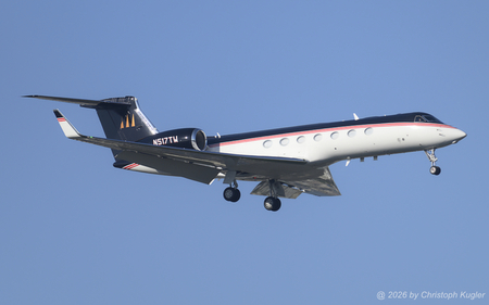 Gulfstream G550 | N517TW | untitled (Executive Jet Mgmt)  |  This Gulfstream G550 is operated by Executive Jet Management and is owned by golfer Tiger Woods. | Z&UUML;RICH (LSZH/ZRH) 24.05.2026