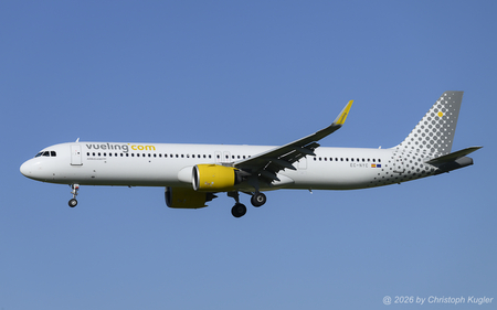 Airbus A321-271nx | EC-NYC | Vueling Airlines  |  Vueling Airlines is currently operating 4 Airbus A321neo, one of them being this one. It is seen here arriving from Barcelona as flight VLG6246. | Z&UUML;RICH (LSZH/ZRH) 29.05.2026