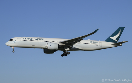 Airbus A350-941 | B-LRM | Cathay Pacfic  |  This Airbus A350 of Cathay Pacific received an additional sticker 