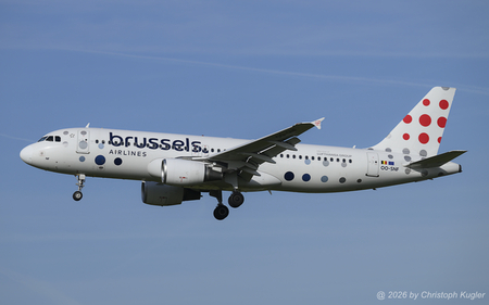 Airbus A320-214 | OO-SNF | Brussels Airlines  |  This Airbus A320 of Brussels Airlines was initially delivered to Aer Lingus as EI-DET and served there for 6 years until AUG2012. Since then, it is flying with the Belgian airlines. | Z&UUML;RICH (LSZH/ZRH) 08.06.2026