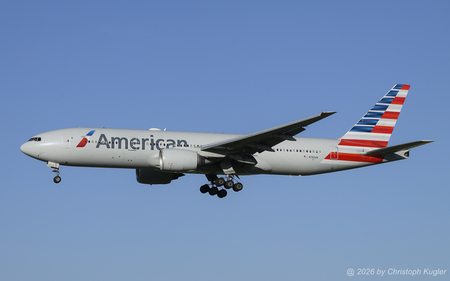 Boeing 777-223ER | N783AN | American Airlines  |  American Airlines is operating a seasonal flight to Dallas-Ft Worth during summer 2026 using the Boeing 777-200 aircraft. | Z&UUML;RICH (LSZH/ZRH) 15.06.2026
