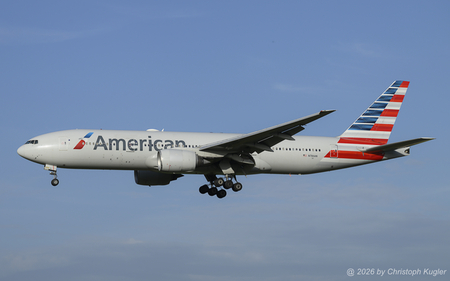 Boeing 777-223ER | N786AN | American Airlines  |  This Boeing 777-200 of American Airlines was initially delivered on 21 APR 2000 to American Airlines. During Covid, it was stored first at Mobile, AL and then at Tulsa, OK. | Z&UUML;RICH (LSZH/ZRH) 17.06.2026