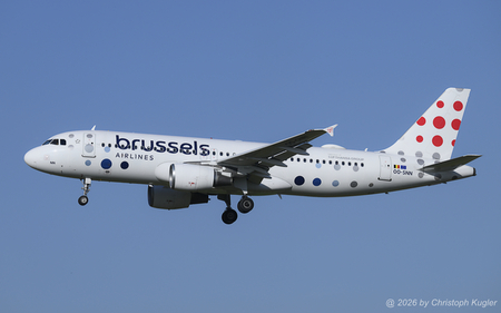 Airbus A320-214 | OO-SNN | Brussels Airlines  |  This Airbus A320 was initially delivered to Air Berlin, but also saw service with Niki and LaudaMotion before being transferred to Brussels Airlines. | Z&UUML;RICH (LSZH/ZRH) 18.06.2026