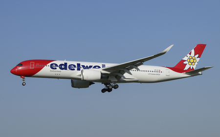 Airbus A350-941 | HB-IHF | Edelweiss Air  |  This Airbus A350-900 of Edelweiss Air i seen here rerning from Halifax as flight EDW19. | Z&UUML;RICH (LSZH/ZRH) 22.06.2026