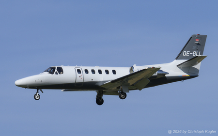Cessna 550 Citation Bravo | OE-GLL | untitled (Jet Fly Airline)  |  It is the first time that I managed to photograph Cessna 550 Citation Bravo in its revised colour scheme.  | Z&UUML;RICH (LSZH/ZRH) 06.07.2026