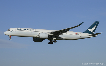 Airbus A350-941 | B-LRG | Cathay Pacfic  |  There were still some clouds lingering around when this Airbus A350-900 of Cathay Pacific arrived at 07:26 am. | Z&UUML;RICH (LSZH/ZRH) 08.07.2026