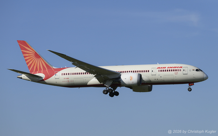 Boeing 787-8 | VT-ANG | Air India  |  This Boeing 787 of Air India is seen here arriving from Delhi as flight AI151. The flight arrives normally so late, that the cockpit is already in the shade, making phography not so easy. | Z&UUML;RICH (LSZH/ZRH) 12.07.2026