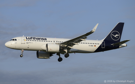 Airbus A320-271n | D-AINV | Lufthansa  |  This Airbus A320neo was built by Airbus at Hamburg Finkenwerder and entered service with  Lufthansa on 23JAN2020 | Z&UUML;RICH (LSZH/ZRH) 20.07.2026