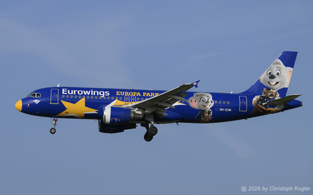 Airbus A320-214 | 9H-EUM | Eurowings  |  This Airbus A320 of Eurowings Europe Malta is promoting the Europa Park. It is seen here operating Eurowings' flight EW9760 from Dusseldorf to Zurich. | Z&UUML;RICH (LSZH/ZRH) 20.07.2026