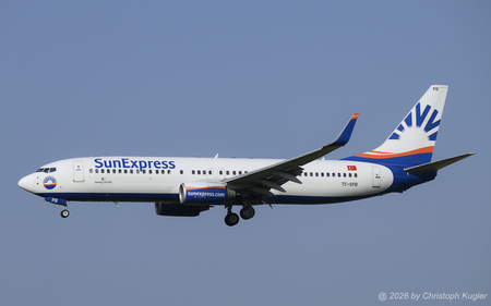 Boeing 737-86Q | TC-SPB | SunExpress  |  This Boeing 737-800 of SunExpress is seen here arriving from Antalya as flight XQ124. | Z&UUML;RICH (LSZH/ZRH) 30.07.2026