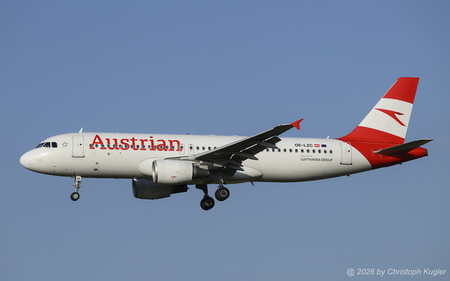 Airbus A320-214 | OE-LZC | Austrian Airlines  |  This Airbus A320 is seen here operating Austrian Airlines' early morning flight from Vienna to Zurich.  | Z&UUML;RICH (LSZH/ZRH) 07.08.2026
