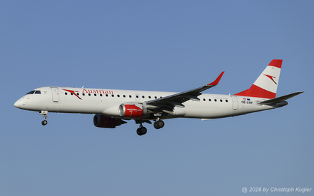 Embraer ERJ-195LR | OE-LWF | Austrian Airlines  |  Austrian Airlines is normally operating their morning flight from Vienna to Zurich using the Airbus A320 aircraft. So the use of the Embraer ERJ-195 was a pleasant change, especially as this type is being phased out by the Austrian Airlines. | Z&UUML;RICH (LSZH/ZRH) 13.08.2026