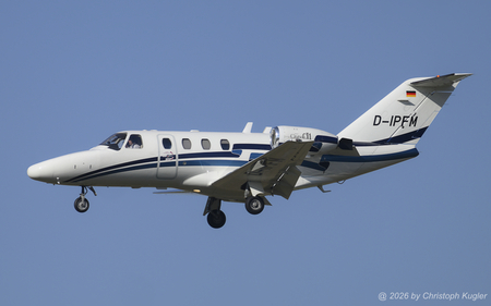 Cessna 525 CitationJet CJ1 | D-IPFM | untitled  |  This Cessna 525 is seen here arriving from Nuremberg. This particular was flying with Airlink until MAR 2026 and was seen as such on 25 JUL 2024 in Zurich.   | Z&UUML;RICH (LSZH/ZRH) 14.08.2026