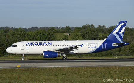 Airbus A320-232 | SX-DGB | Aegean Airlines  |  This Airbus A320 of Aegean Airlines is seen here operating flight A3534 from Thessaloniki to Zurich.  | Z&UUML;RICH (LSZH/ZRH) 19.08.2026