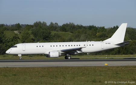 Embraer ERJ-190BJ Lineage 1000E | 9H-DEE | untitled (Air X Charter)  |  This all-white Embraer ERJ-1900BJ Lineage 1000 has just arrived from Olbia. It is seen here vacating runway 14 in Zurich.  | Z&UUML;RICH (LSZH/ZRH) 19.08.2026