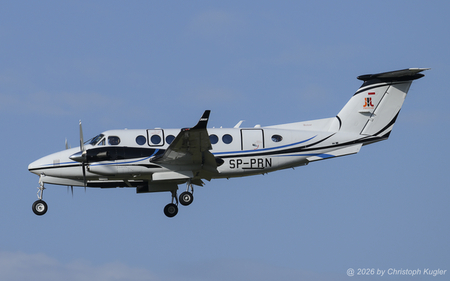 Textron King Air 350i | SP-PRN | untitled (Pronair)  |  This Textron King Air 350i is seen here arriving from Narew, where it is based.  | Z&UUML;RICH (LSZH/ZRH) 24.08.2026