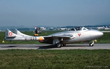 De Havilland DH.115 Vampire T.55 | U-1223 | Swiss Air Force | EMMEN (LSME/---) 26.04.1990