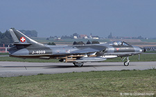 Hawker Hunter F.58 | J-4009 | Swiss Air Force | PAYERNE (LSMP/---) 08.05.1990