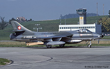 Hawker Hunter F.58 | J-4066 | Swiss Air Force | PAYERNE (LSMP/---) 08.05.1990