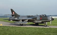 Hawker Hunter F.58 | J-4019 | Swiss Air Force | EMMEN (LSME/---) 21.10.1991