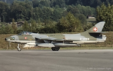Hawker Hunter F.58A | J-4138 | Swiss Air Force | INTERLAKEN (LSMI/---) 21.09.1991