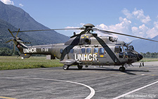 Aerospatiale AS332 M1 Super Puma | T-311 | Swiss Air Force  |  Spare helicopter for operation ALBA | LOCARNO MAGADINO (LSMO/---) 17.06.1999