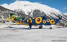 Pilatus PC-12/45 | HB-FOU | private | SAMEDAN (LSZS/SMV) 09.02.2003