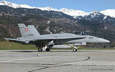 McDonnell Douglas F/A-18C Hornet | J-5024 | Swiss Air Force | MEIRINGEN (LSMM/---) 06.04.2010