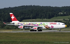 Airbus A340-313X | HB-JMJ | Swiss International Air Lines  |  Flower Power c/s | Z&UUML;RICH (LSZH/ZRH) 24.06.2010