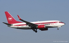 Boeing 737-7L9 | OY-MRG | Cimber Sterling  |  Retro c/s | Z&UUML;RICH (LSZH/ZRH) 12.02.2011