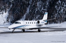 Cessna 560XLS+ Citation Excel | D-CEFO | untitled (Air Hamburg) | SAMEDAN (LSZS/SMV) 16.02.2013