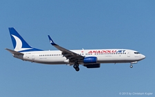 Boeing 737-8GJ | TC-SAU | AnadoluJet | ANTALYA (LTAI/AYT) 11.09.2013