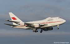 Boeing 747SP-ZK | A9C-HAK | Bahrain Amiri Flight | Z&UUML;RICH (LSZH/ZRH) 24.12.2014