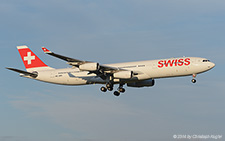 Airbus A340-313X | HB-JMN | Swiss International Air Lines | Z&UUML;RICH (LSZH/ZRH) 24.12.2014