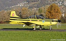 Pilatus PC-9 | C-409 | Swiss Air Force | LOCARNO MAGADINO (LSMO/---) 04.11.2015