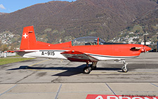 Pilatus PC-7 | A-915 | Swiss Air Force | LOCARNO MAGADINO (LSMO/---) 04.11.2015