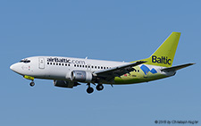 Boeing 737-522 | YL-BBN | Air Baltic  |  Special marking for 2012 Olympic Winter Games | Z&UUML;RICH (LSZH/ZRH) 29.08.2015