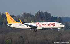 Boeing 737-8AL | TC-CRB | Pegasus Airlines | Z&UUML;RICH (LSZH/ZRH) 19.04.2019