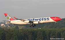 Airbus A340-313X | HB-JMF | Edelweiss Air | Z&UUML;RICH (LSZH/ZRH) 04.06.2019