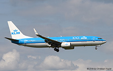 Boeing 737-8K2 | PH-BXK | KLM Royal Dutch Airlines  |  with 100 years KLM sticker | Z&UUML;RICH (LSZH/ZRH) 13.07.2019