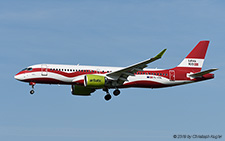 Airbus A220-300 | YL-CSL | Air Baltic  |  100 Years Independence of Latvia | Z&UUML;RICH (LSZH/ZRH) 01.08.2019