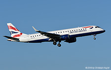 Embraer ERJ-190LR | G-LCYV | BA CityFlyer | Z&UUML;RICH (LSZH/ZRH) 13.09.2019
