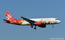 Airbus A320-214 | 9H-AEO | Air Malta  |  Valletta - Capital of Culture 2018 titles removed | Z&UUML;RICH (LSZH/ZRH) 21.09.2019