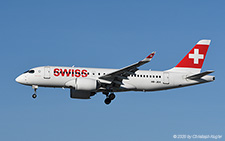 Bombardier CSeries 100 | HB-JBA | Swiss International Air Lines | Z&UUML;RICH (LSZH/ZRH) 24.02.2020