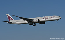 Boeing 777-3DZER | A7-BEH | Qatar Airways  |  on a cargo flight | Z&UUML;RICH (LSZH/ZRH) 01.04.2020