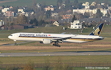 Boeing 777-312ER | 9V-SWL | Singapore Airlines  |  on a cargo flight | Z&UUML;RICH (LSZH/ZRH) 08.04.2020