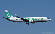 Boeing 737-8AL | 2-TJFK | Transavia France (MC Aviation Partners)  |  arriving from Ostrava for a short turnaround on its way to Shannon | Z&UUML;RICH (LSZH/ZRH) 07.05.2020