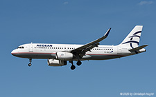 Airbus A320-232 | SX-DGZ | Aegean Airlines | Z&UUML;RICH (LSZH/ZRH) 26.08.2020